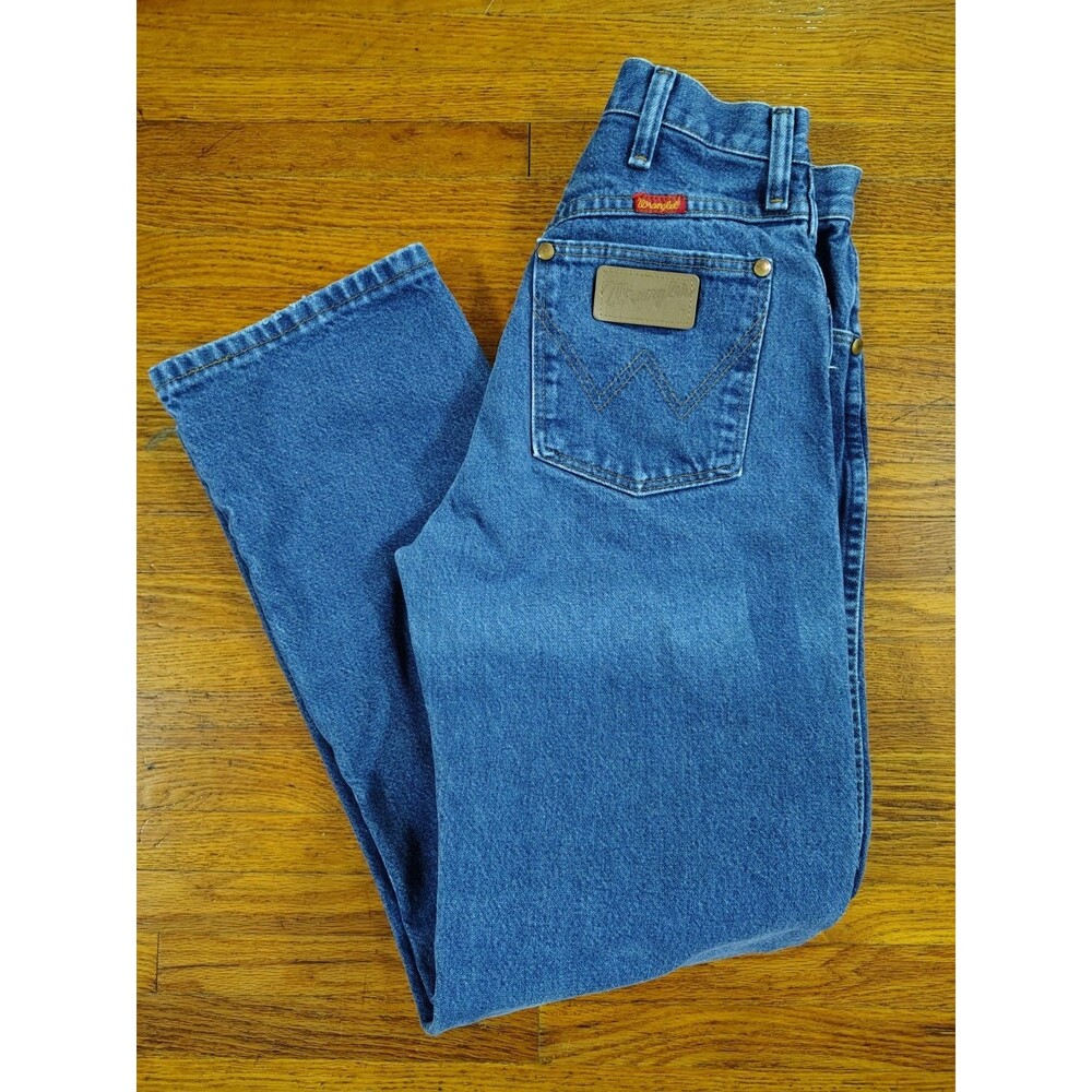 Vintage 1980s Wrangler Women’s Denim Jeans Sz 5 X 30 Made In USA Rodeo Straight